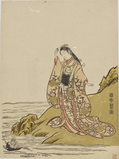 Maple Leaf Viewing by Kitao Shigemasa