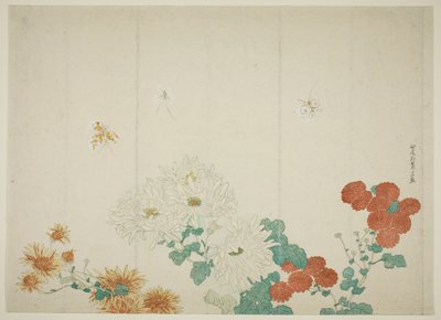 Three Types of Chrysanthemums by Kitao Shigemasa