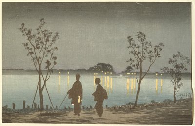 Night on the Sumida River by Kobayashi Kiyochika
