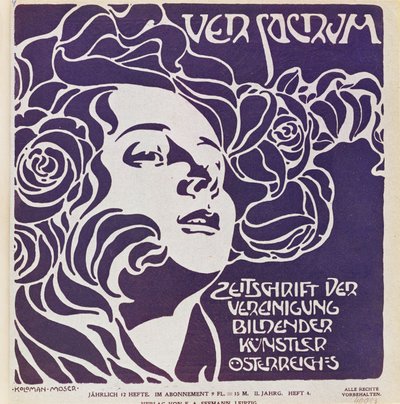 Cover for the 4th Issue in 1899 of Ver Sacrum by Koloman Moser