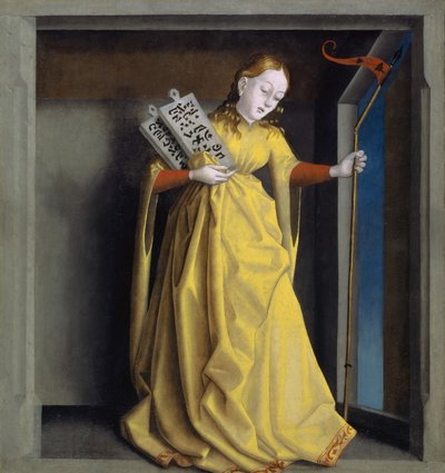 Synagogue from the Heilspiegel Altarpiece, c.1435 by Konrad Witz