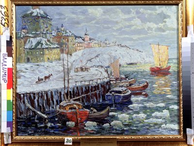 Embankment in an Old Russian Town by Konstantin Ivanovich Gorbatov