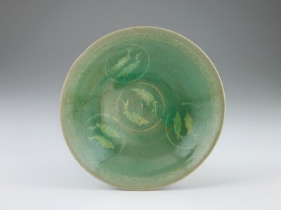 Bowl with Inlaid Decoration of Paired Fish by Korean School