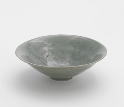 Bowl with Molded Peony Vinescroll Design by Korean School