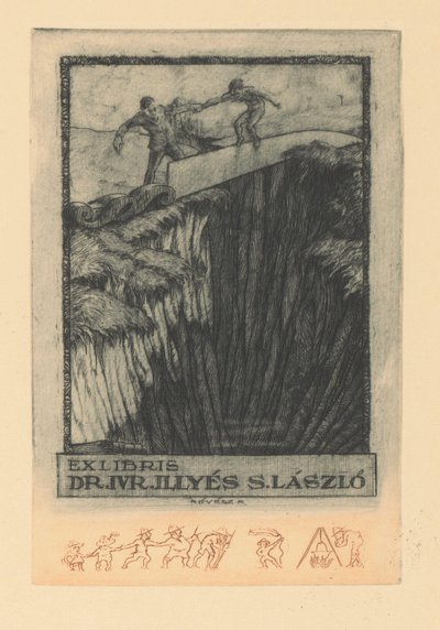 Ex Libris of Sándor László Illyés by Kornél Révész