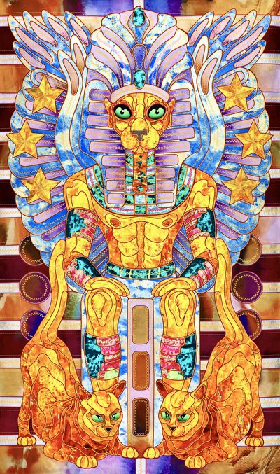 Regal Egyptian Feline King by Kostyantin Malginov