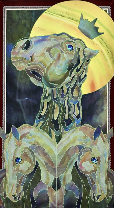 Regal Stained Glass Horse by Kostyantin Malginov