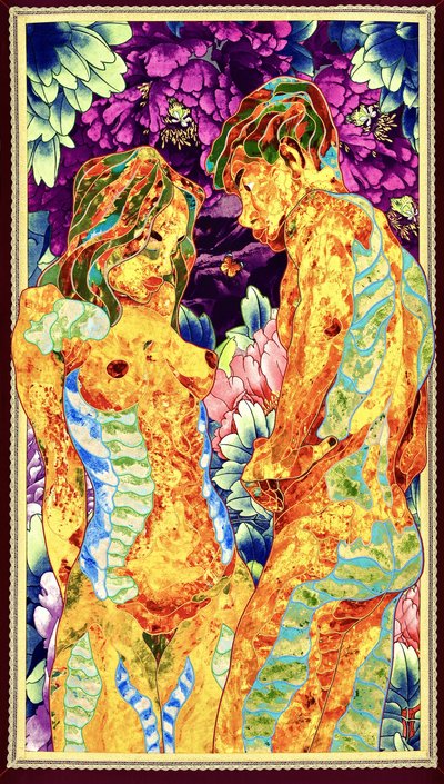 Vibrant Nude Embrace by Kostyantin Malginov