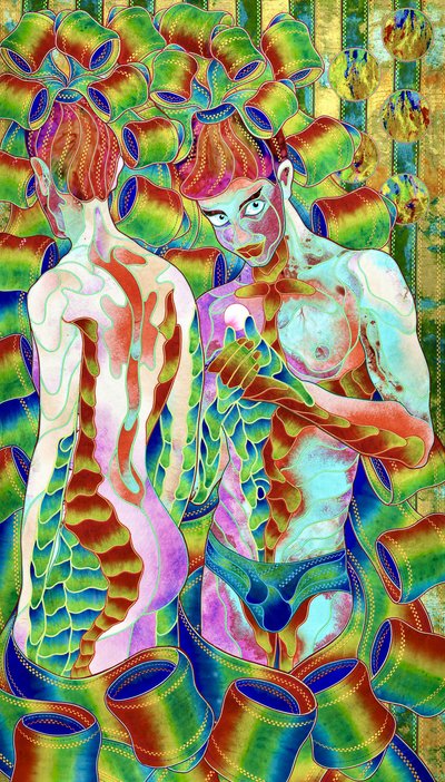 Vibrant Rainbow Figures by Kostyantin Malginov