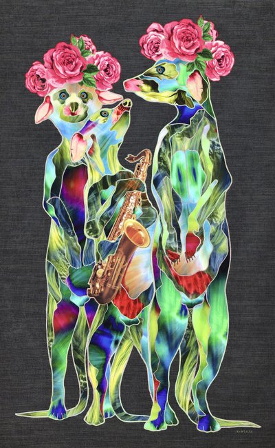 Whimsical Meerkat Musicians by Kostyantin Malginov