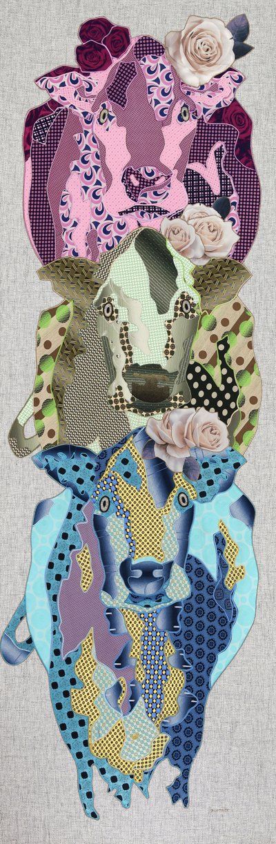 Whimsical Stacked Cows by Kostyantin Malginov