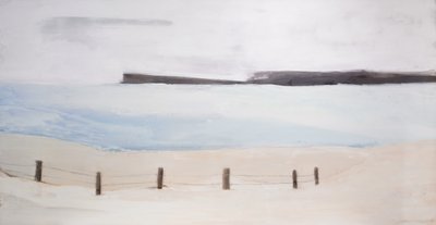 Beach With Fence by Kristin Brin