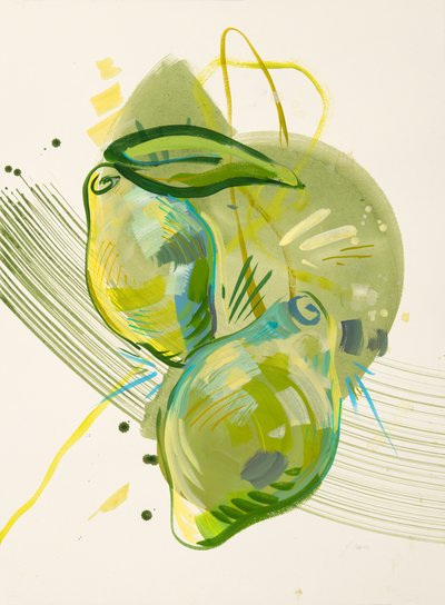 Vibrant Green Lemons by Kristin Cronic