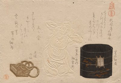 Three Antiques, from the Series Esteemed Objects: Leather; Inro; Netsuke by Kubo Shunman