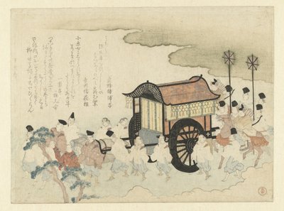 Courtiers on an Outing by Kubota Shunman