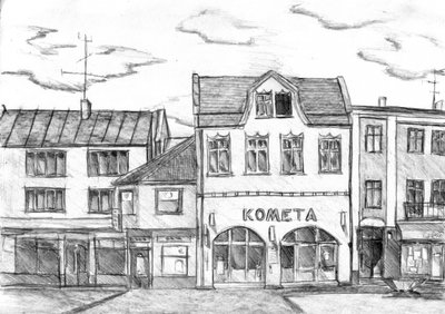 Architecture Art Drawing Sketch 15 by Kulik
