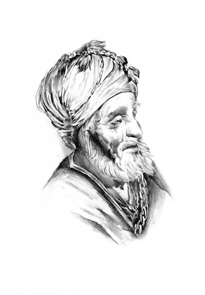 Bearded Sage Portrait by Kulik
