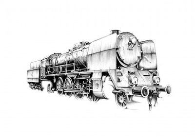 Classic Steam Locomotive by Kulik