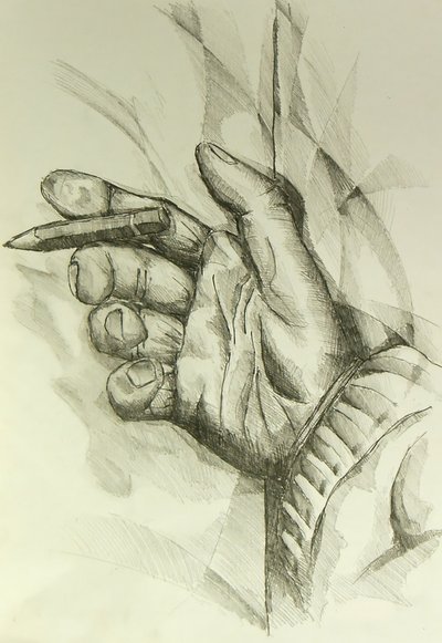 Creative Hand with Pencil by Kulik