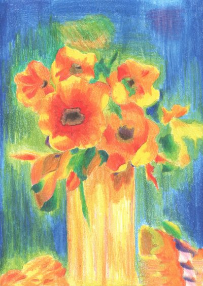 Flower Art Drawing Sketch 23 by Kulik