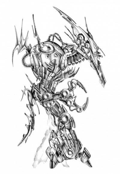 Futuristic Robot Monster by Kulik