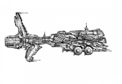 Futuristic Spacecraft Design by Kulik