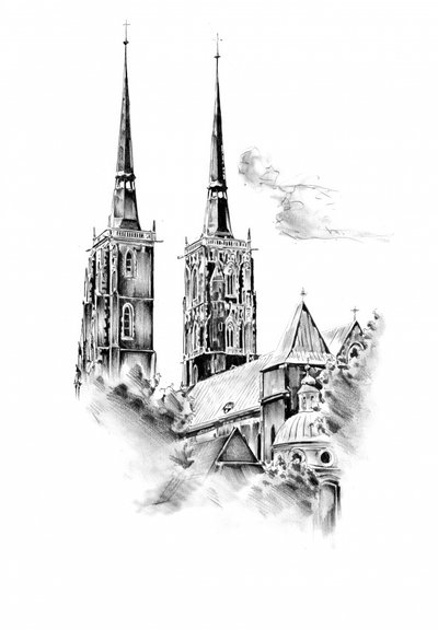 Grand Gothic Cathedral Spires by Kulik