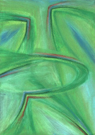 Green Abstract Flow by Kulik