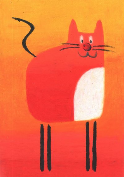 Happy Red Cat by Kulik