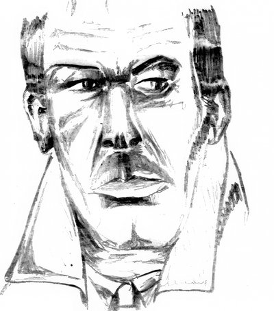 Intense Man Drawing by Kulik