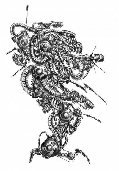 Intricate Cyberpunk Machine by Kulik