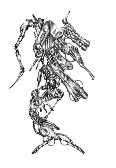 Intricate Mechanical Creature by Kulik