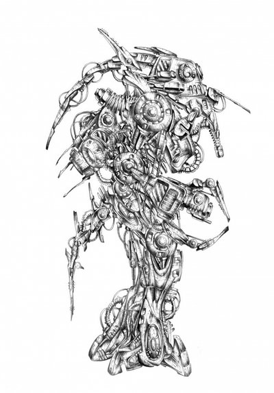 Intricate Sci-Fi Robot by Kulik