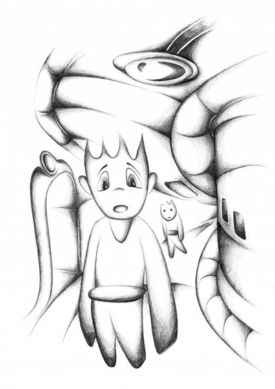 Little Boy Strange Encounter by Kulik