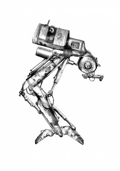 Mechanical Robot Drawing by Kulik
