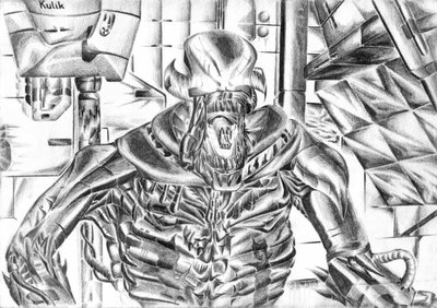 Menacing Sci-Fi Creature by Kulik