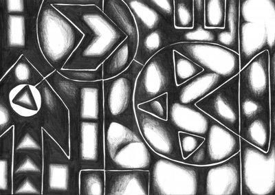 Monochrome Geometric Abstraction by Kulik
