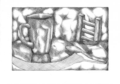 Mug and Ladder Still Life by Kulik