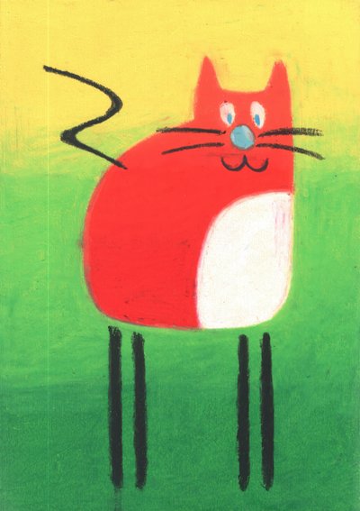 Red Cartoon Cat by Kulik