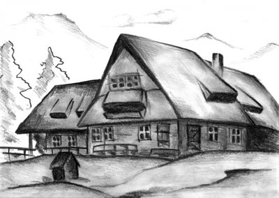 Snowy Mountain Retreat by Kulik