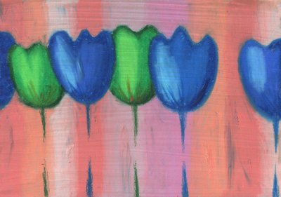 Vibrant Blue Tulips by Kulik