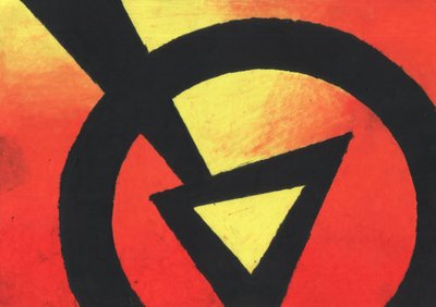 Vibrant Circle Triangle by Kulik