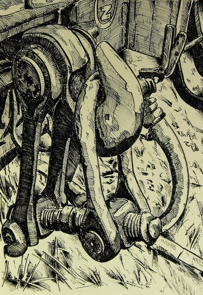 Vintage Machine Gears by Kulik