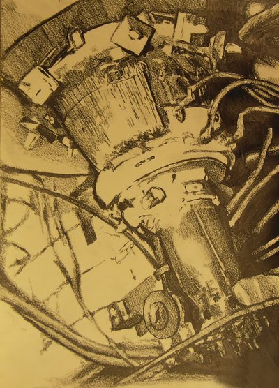 Vintage Machine Sketch by Kulik