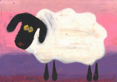 Whimsical Black Sheep by Kulik