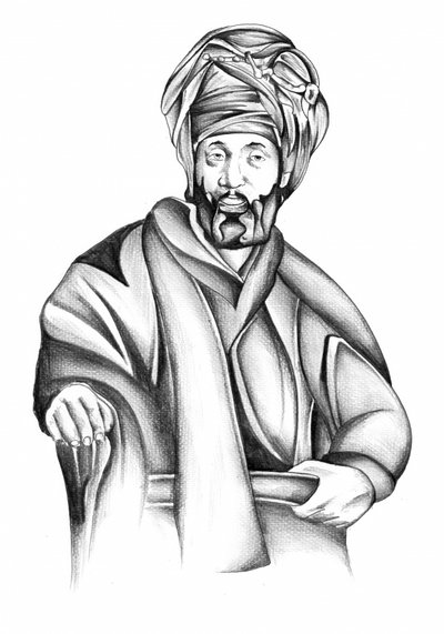 Wise Turbaned Man by Kulik