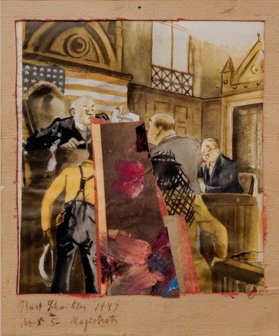 Mz X 5 Magistrates by Kurt Schwitters