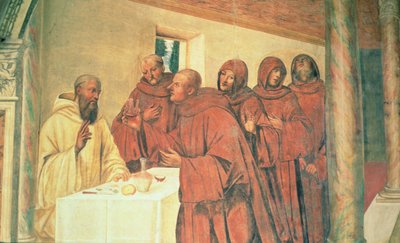 Taking Communion, from the Life of St. Benedict by L. Signorelli