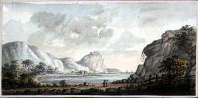 Landscape with Two Figures Overlooking a Bay, c.1825 by Lady Egerton