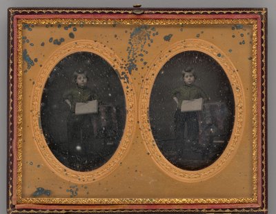Untitled Portrait of a Standing Boy by Langenheimer and Weimer